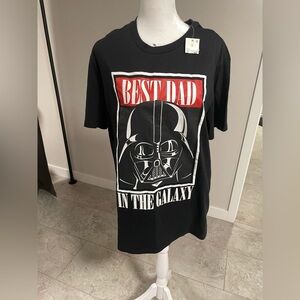 Star Wars Darth Vader “Best Dad‎ in the Galaxy” T-Shirt Men’s Medium Black